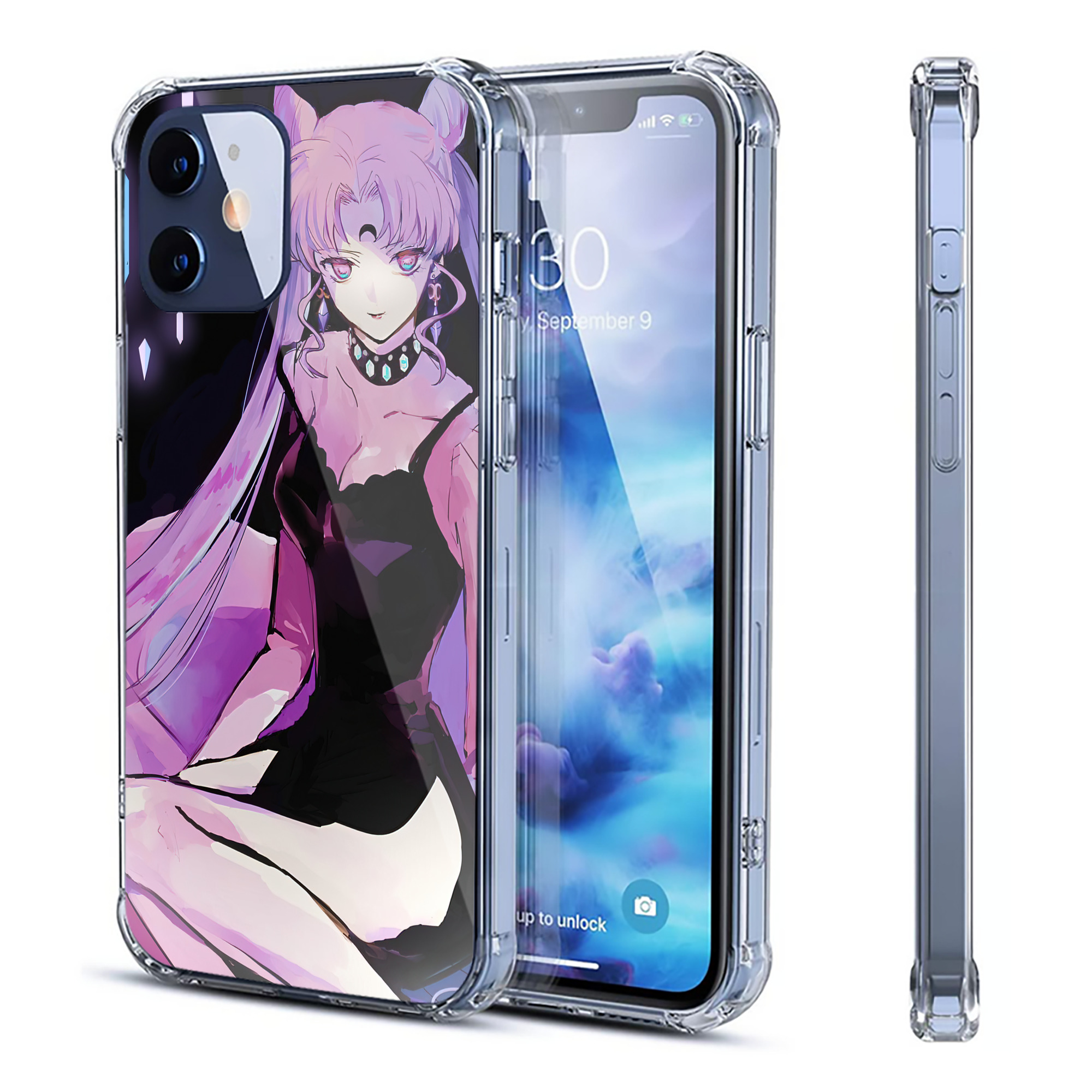 （画像用） 美少女戦士セーラームーン Sailor Moon 【iPhone 12シリーズ対応】透明スマホケース（クリアソフトケース）